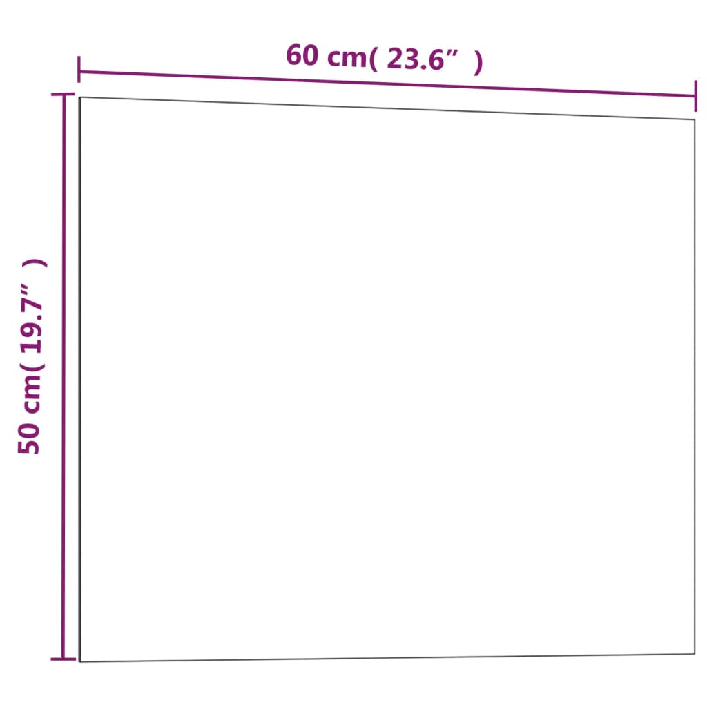 vidaXL Nástenná magnetická tabuľa čierna 60x50 cm tvrdené sklo